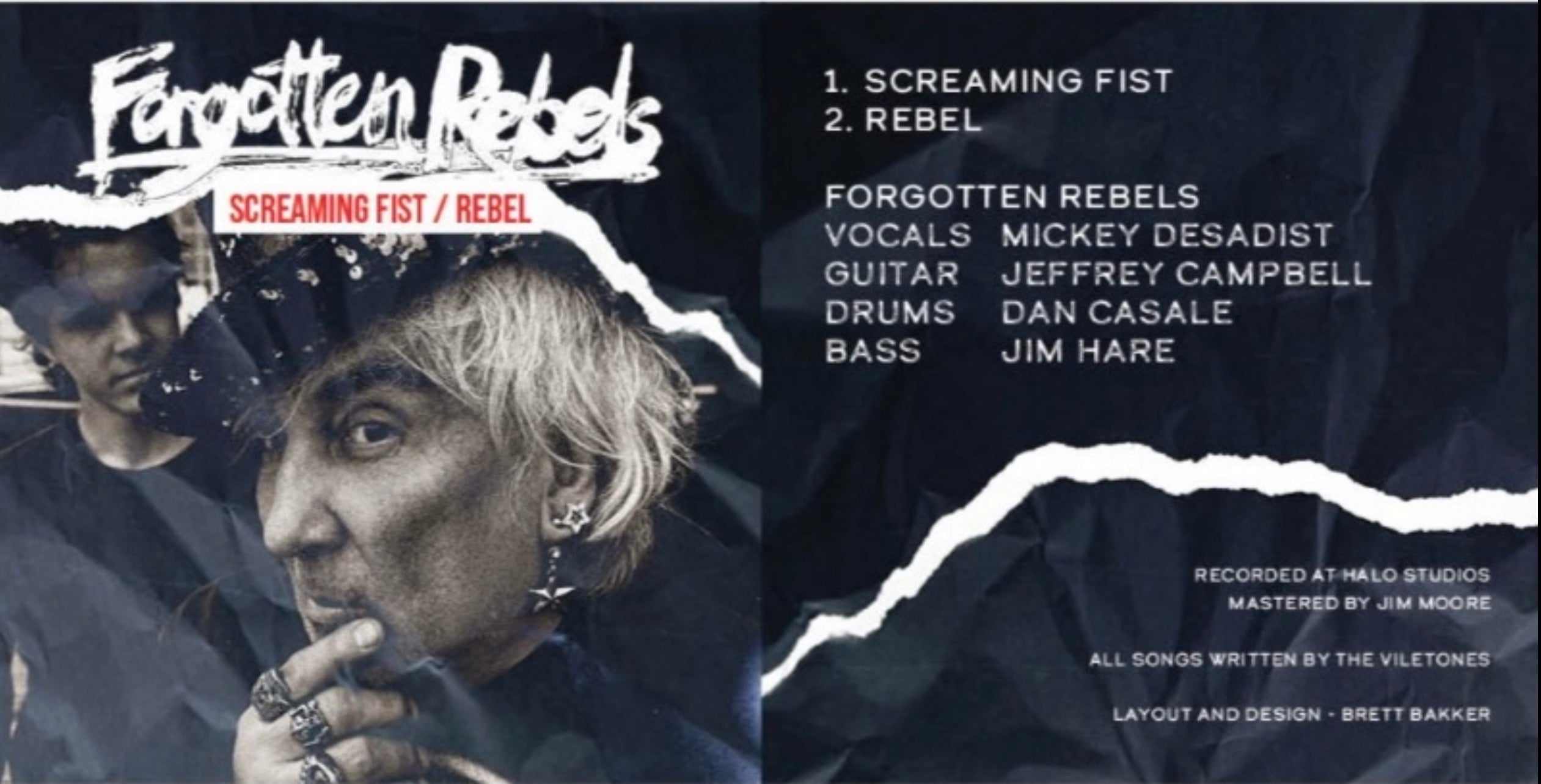 Forgotten Rebels Viletones Tribute 7" record