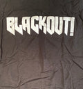 Blackout! White Logo Tee
