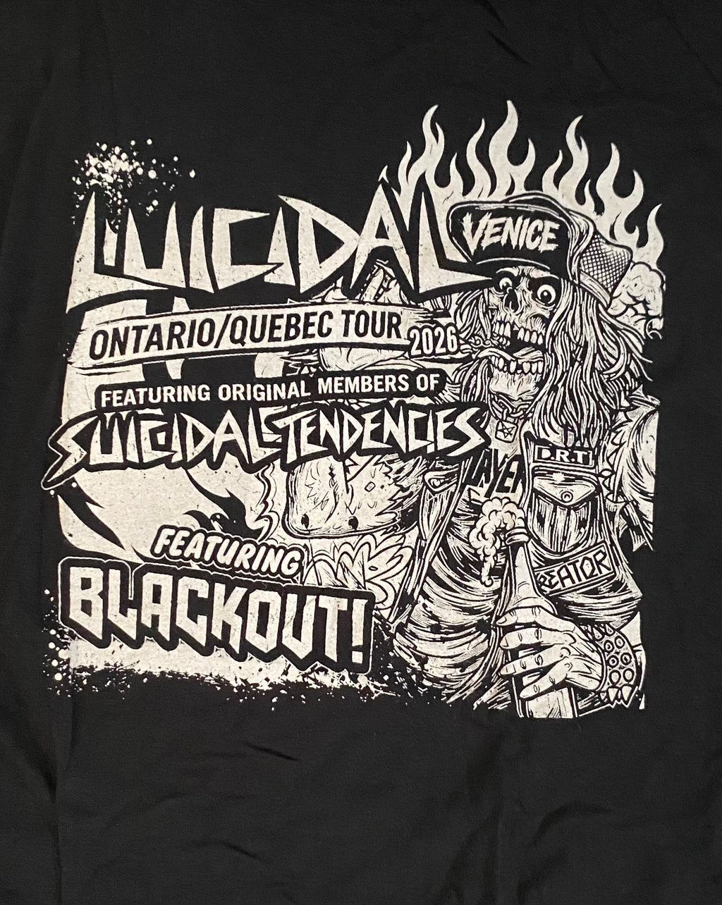 Luicidal/Blackout! 2026 Tour Tee