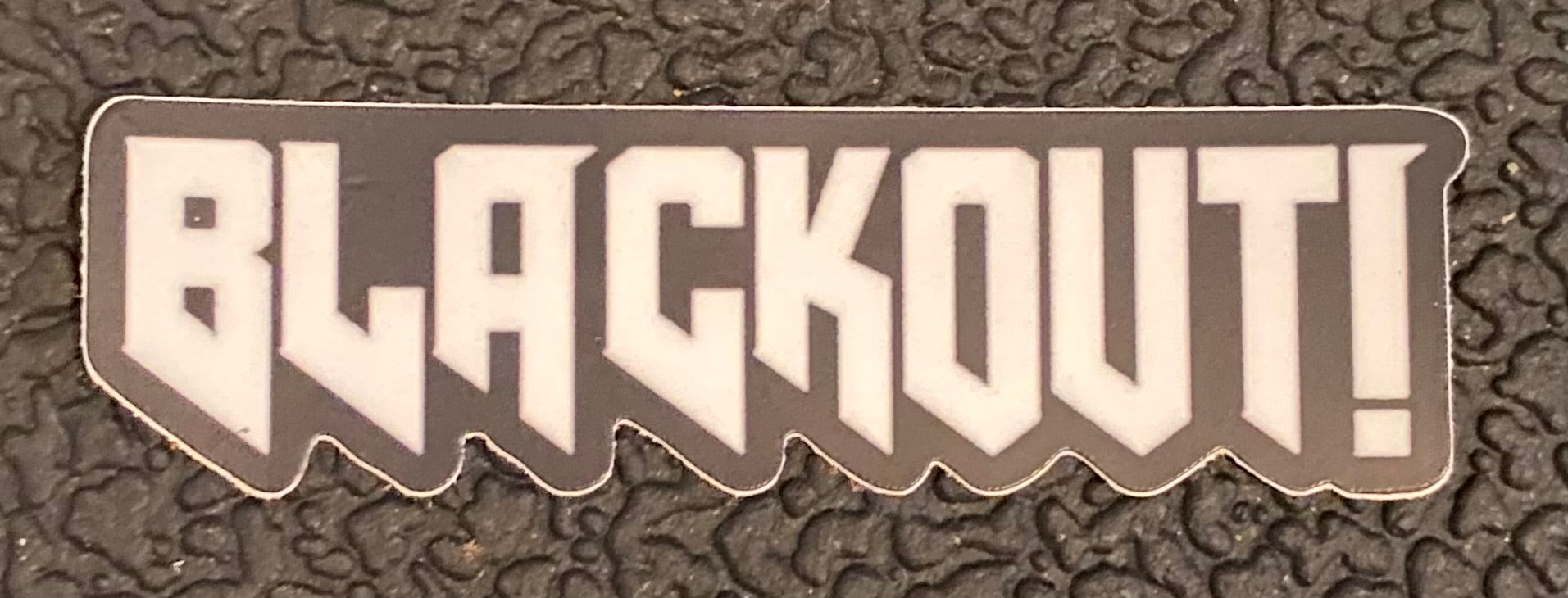 White Blackout! Sticker