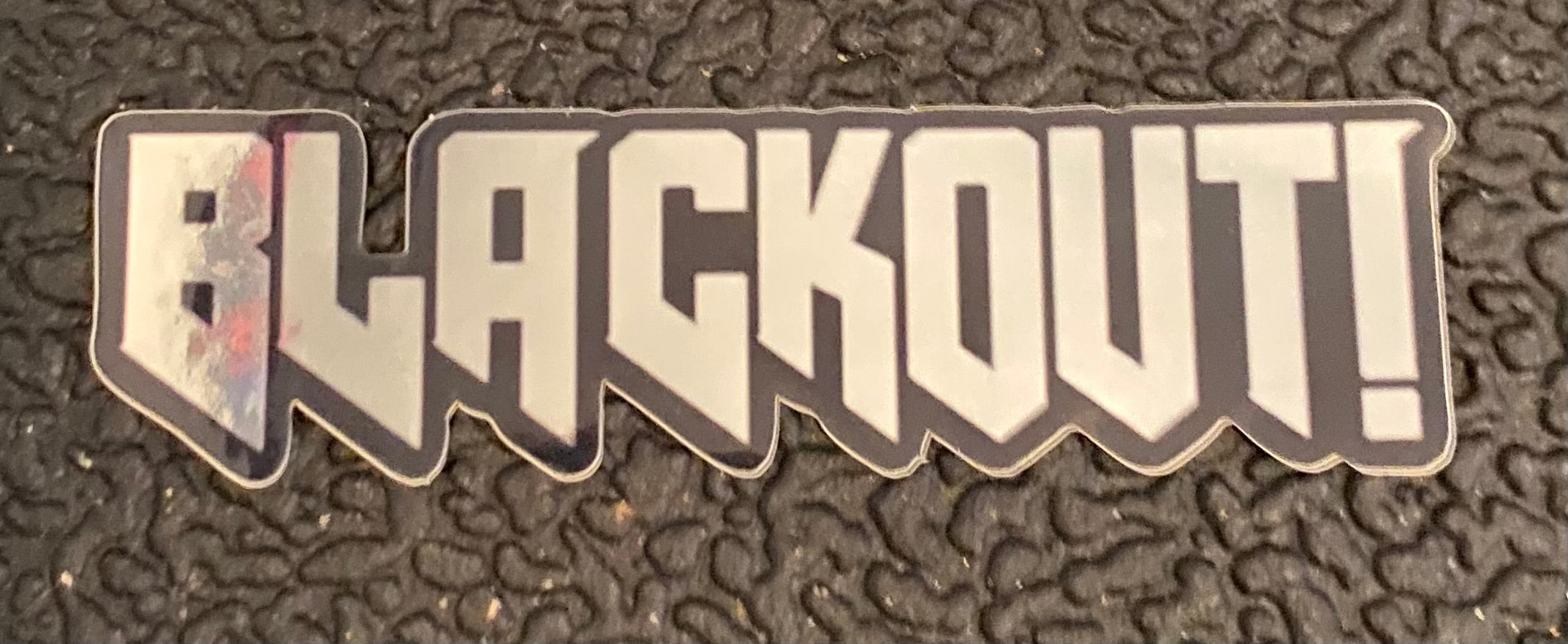 Mirrored Blackout! Sticker